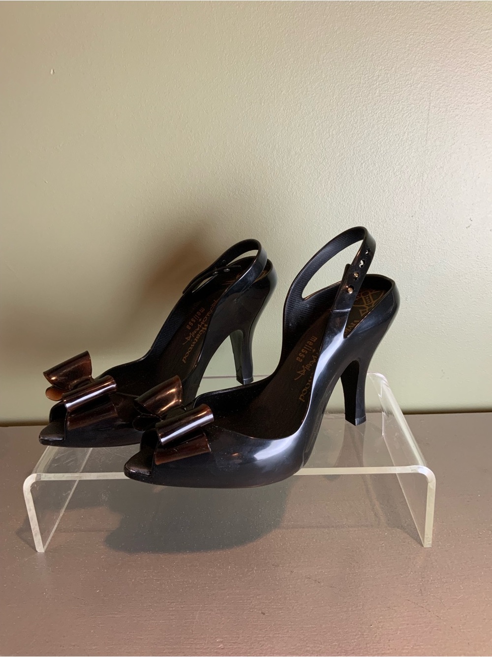 Vivian r Westwood Anglomania shoes Brown Decorative Bow size 8